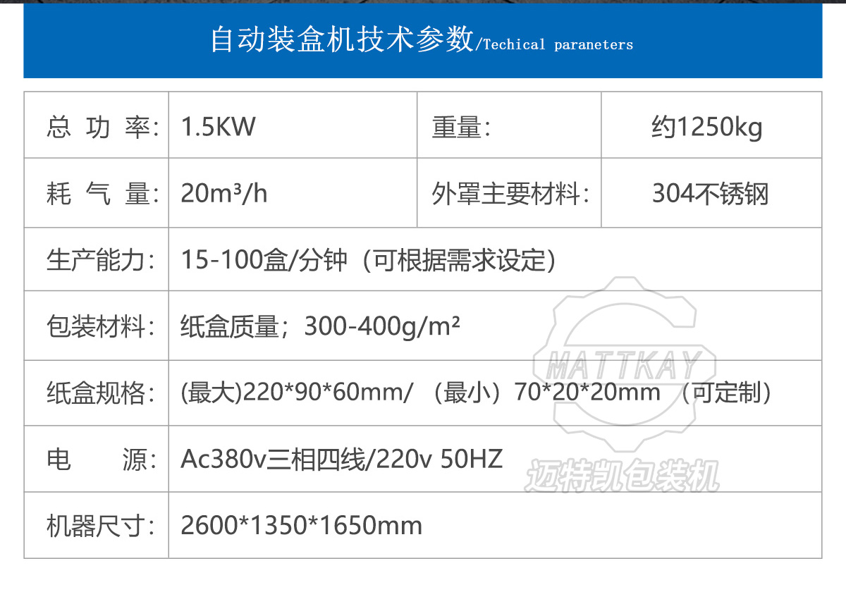 退熱貼裝盒機參數 退熱貼裝盒機參數